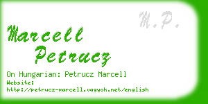 marcell petrucz business card